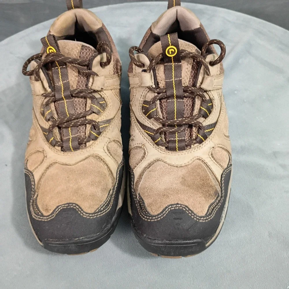 Rockport XCS Mens Hiking Shoes Tan Brown Leather Trail Walking K54277 8.5 M